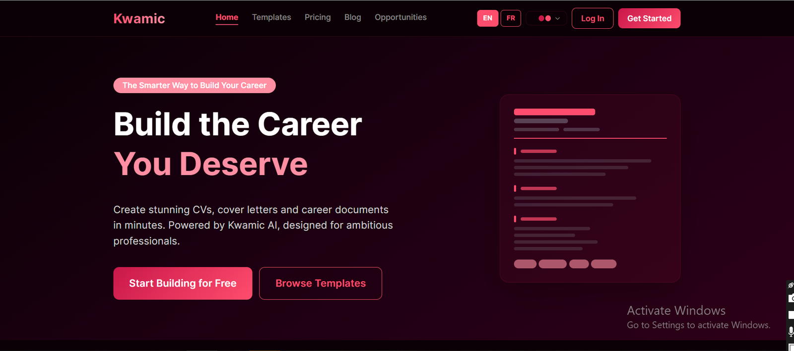 Kwamic desktop